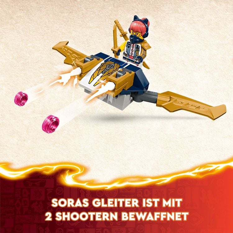Produktbild: LEGO NINJAGO Kombi-Raupe des Ninja-Teams, 4-in-1-Set mit Rennauto 71820