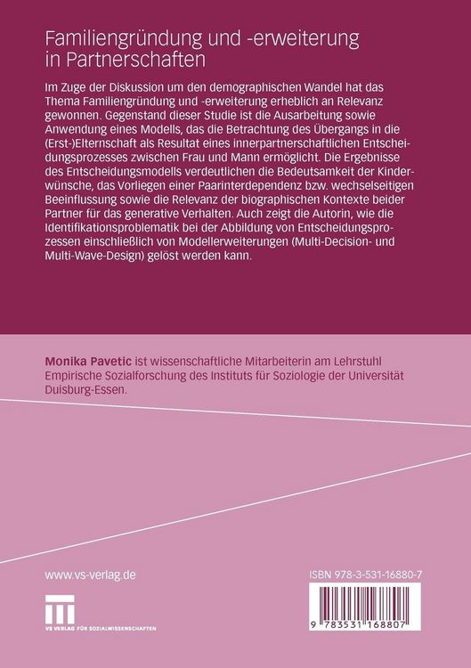 Produktbild: Familiengr&uuml;ndung und -erweiterung in Partnerschaften
