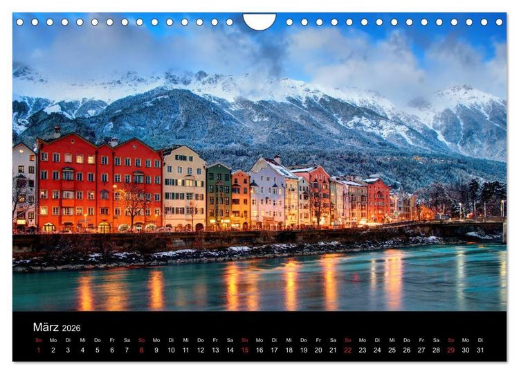 Produktbild: Innsbruck - Capital of the Alps (Wandkalender 2026 DIN A4 quer), CALVENDO Monatskalender