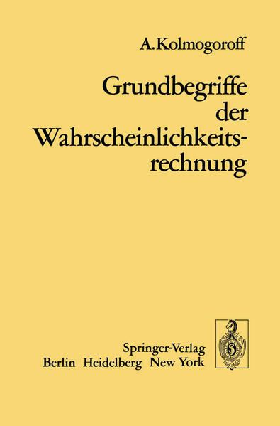Produktbild: Grundbegriffe der Wahrscheinlichkeitsrechnung