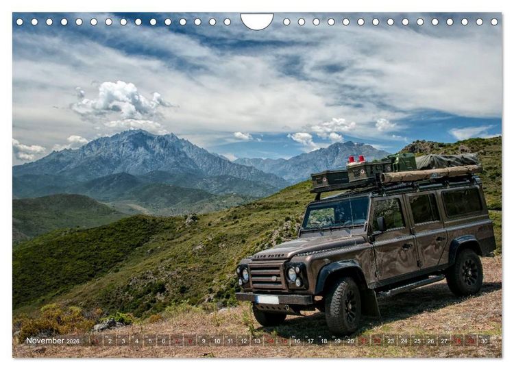 Produktbild: Mit dem 4x4 durch Europa (Wandkalender 2026 DIN A4 quer), CALVENDO Monatskalender