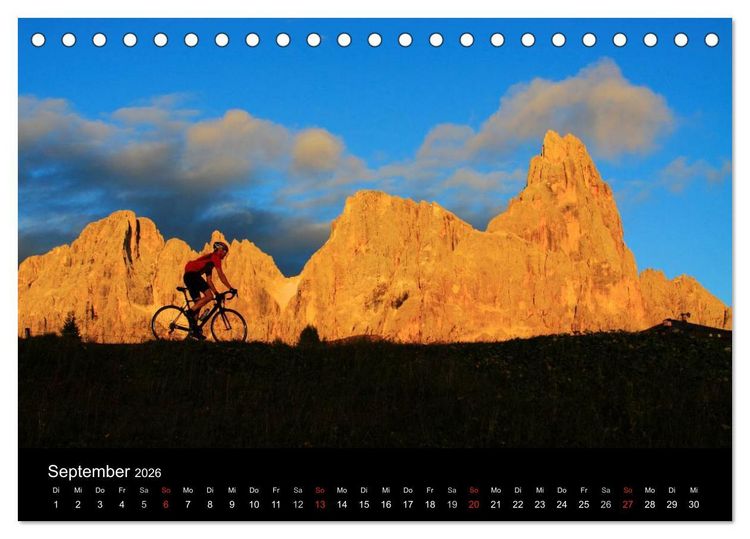 Produktbild: Alpenp&auml;sse auf dem Rennrad "Himmlische Serpentinen" (Tischkalender 2026 DIN A5 quer), CALVENDO Monatskalender