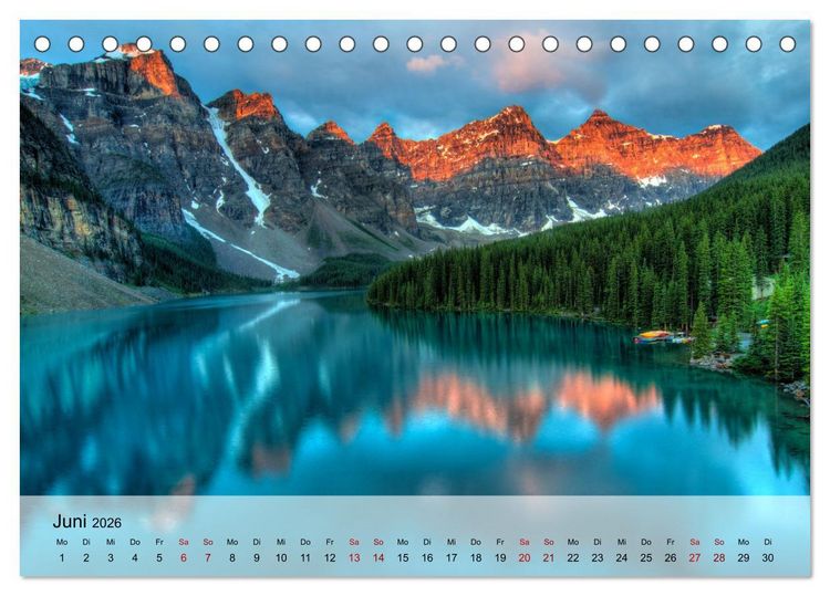 Produktbild: Magische Bergwelten der Erde (Tischkalender 2026 DIN A5 quer), CALVENDO Monatskalender