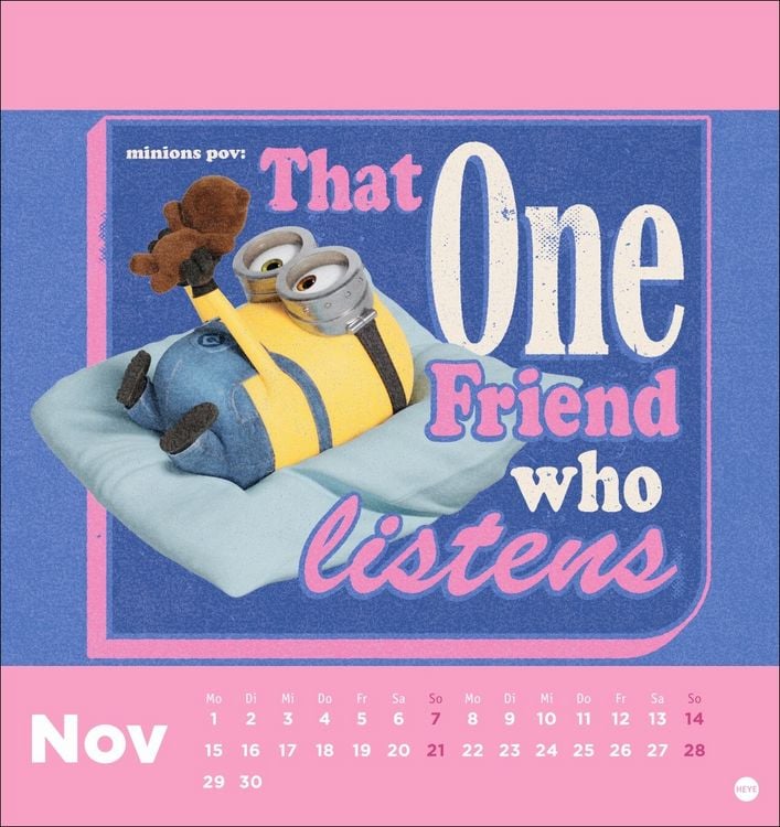 Produktbild: Minions Postkartenkalender 2027
