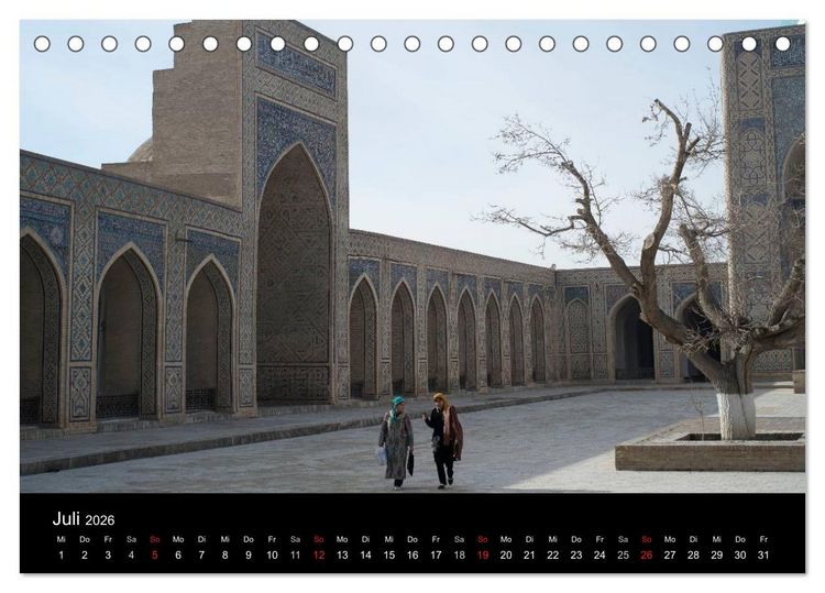 Produktbild: Usbekistan (Tischkalender 2026 DIN A5 quer), CALVENDO Monatskalender