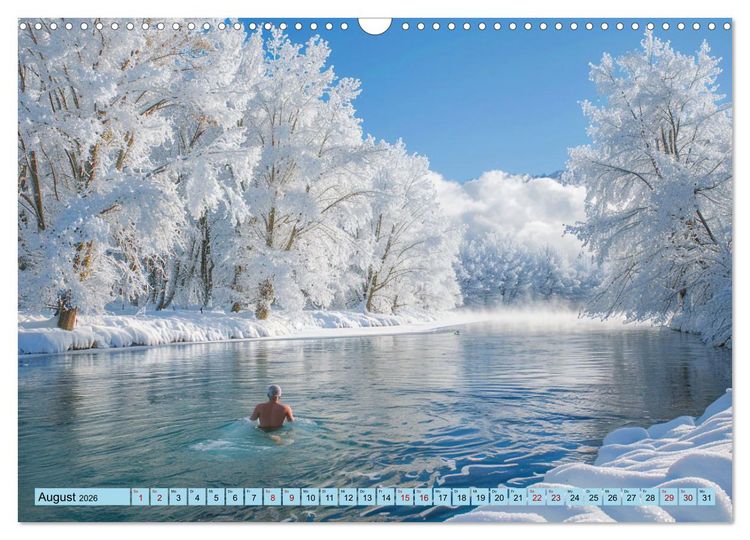 Produktbild: Eisbaden (Wandkalender 2026 DIN A3 quer), CALVENDO Monatskalender