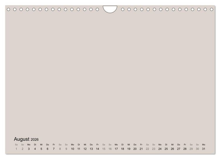 Produktbild: DIY Bastel-Kalender -Erdige Pastell Farben- Zum Selbstgestalten (Wandkalender 2026 DIN A4 quer), CALVENDO Monatskalender