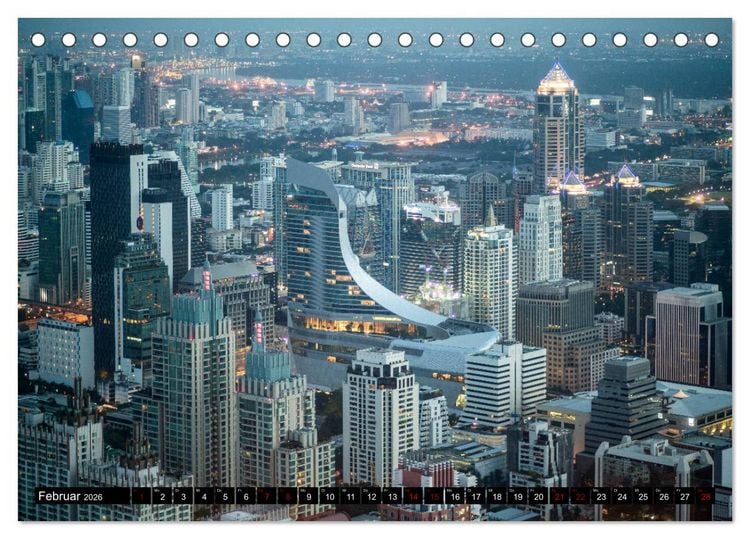 Produktbild: Bangkok - Thailand (Tischkalender 2026 DIN A5 quer), CALVENDO Monatskalender