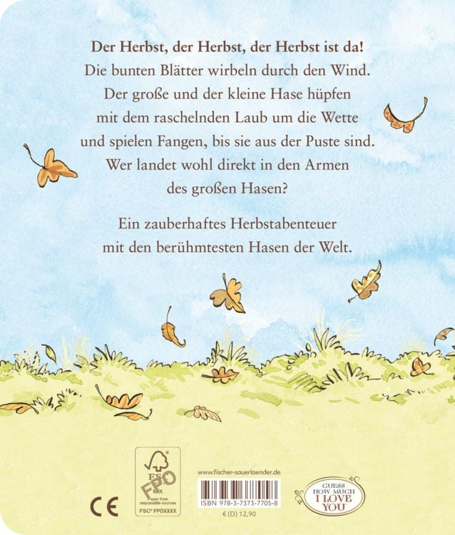 Produktbild: Wei&szlig;t du eigentlich, wie lieb ich dich hab? ... wenn die bunten Bl&auml;tter fliegen