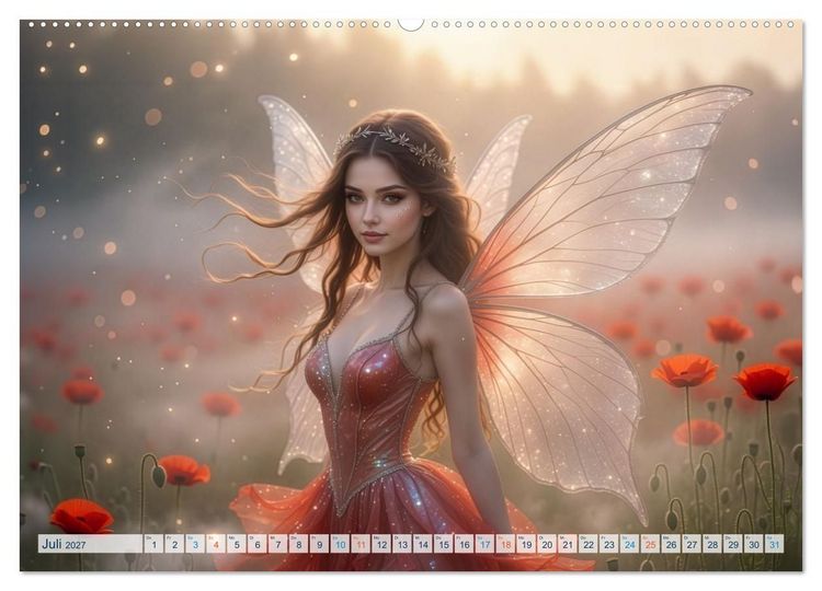 Produktbild: Das Jahr der Zauberwesen (Wandkalender 2027 DIN A2 quer), CALVENDO Monatskalender