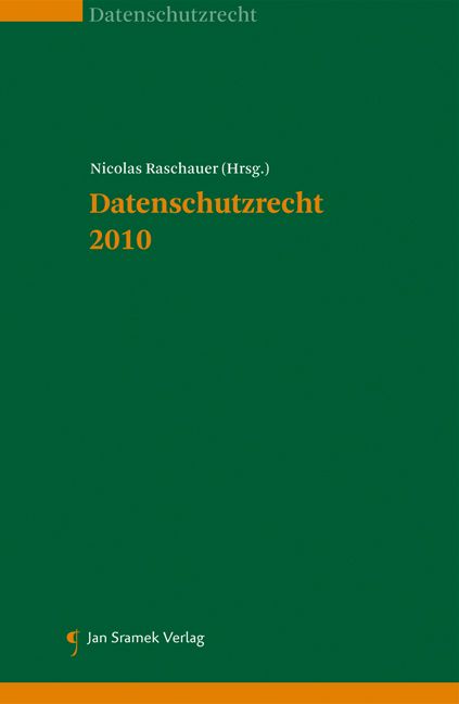 Produktbild: Datenschutzrecht 2010