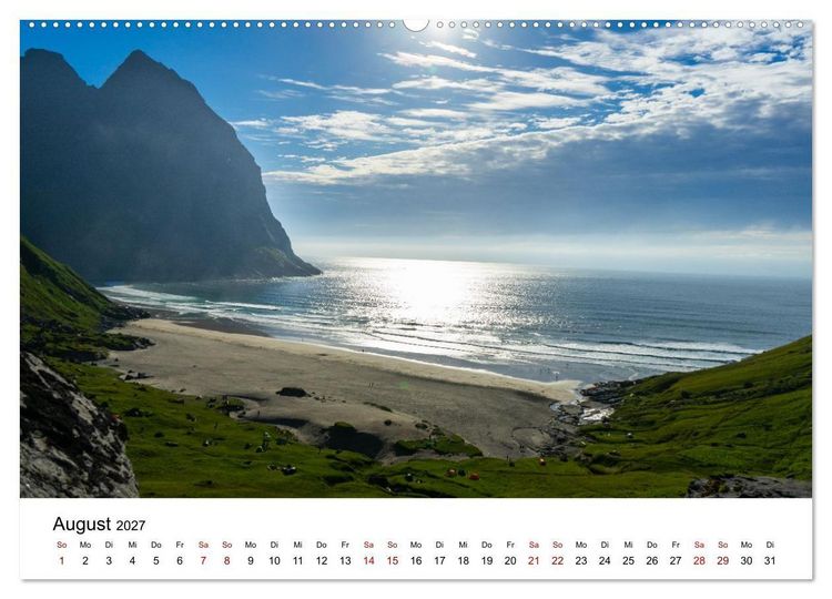 Produktbild: Atemberaubende Natur der Lofoten (Wandkalender 2027 DIN A2 quer), CALVENDO Monatskalender