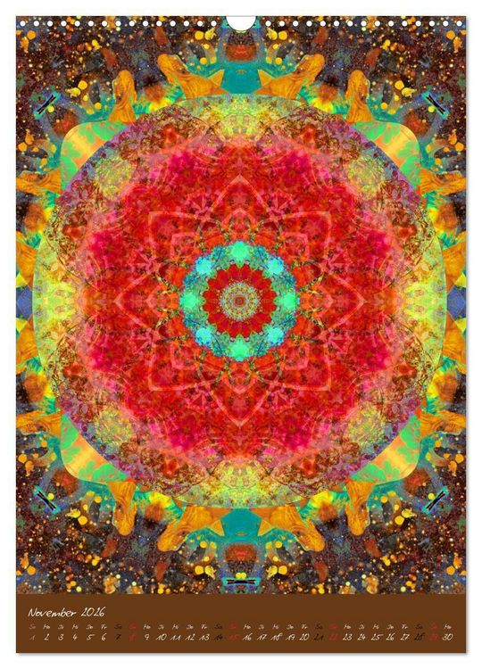 Produktbild: FLORALE MANDALAS (Wandkalender 2026 DIN A3 hoch), CALVENDO Monatskalender
