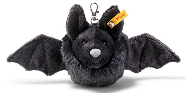Produktbild: Steiff 056628 - Anh&auml;nger Boris Fledermaus, schwarz, Pl&uuml;sch, 8 cm