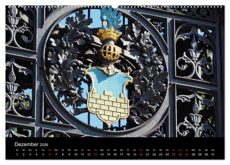 Produktbild: Der Gusseiserne Turm zu L&ouml;bau (hochwertiger Premium Wandkalender 2026 DIN A2 quer), Kunstdruck in Hochglanz