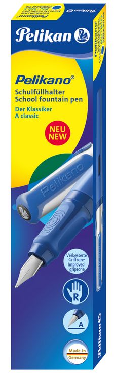 Produktbild: Pelikan F&uuml;ller Pelikano Blau Feder A f&uuml;r Rechtsh&auml;nder