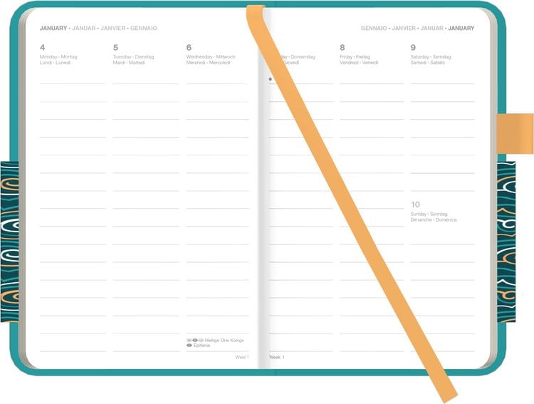 Produktbild: Cool Diary Teal Ocean 2027