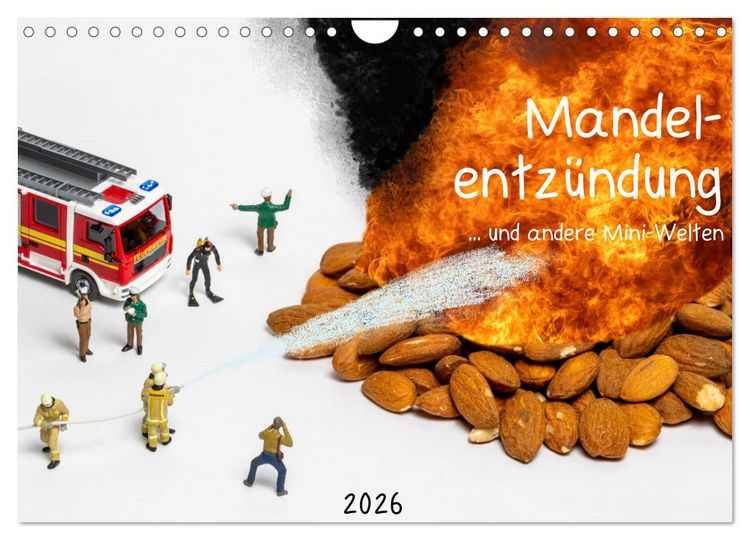 Produktbild: Mandelentz&uuml;ndung ... und andere Mini-Welten (Wandkalender 2026 DIN A4 quer), CALVENDO Monatskalender