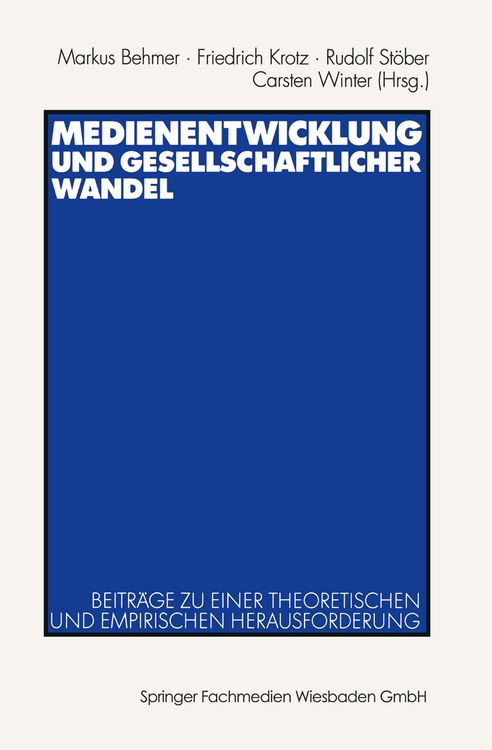 Produktbild: Medienentwicklung und gesellschaftlicher Wandel