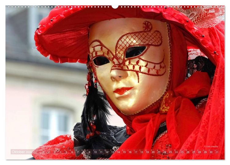 Produktbild: Magie der Masken (Wandkalender 2026 DIN A2 quer), CALVENDO Monatskalender
