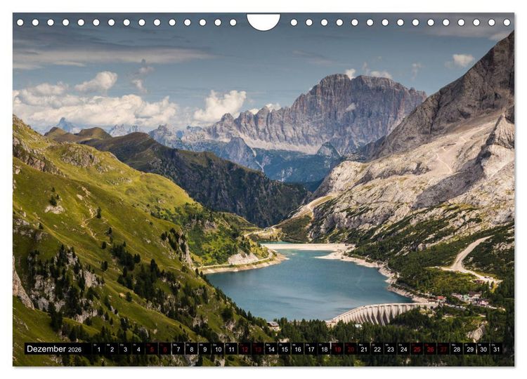 Produktbild: Bergseen in den Dolomiten (Wandkalender 2026 DIN A4 quer), CALVENDO Monatskalender