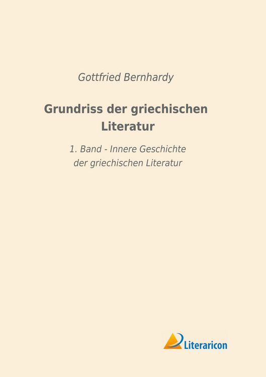 Produktbild: Grundriss der griechischen Literatur