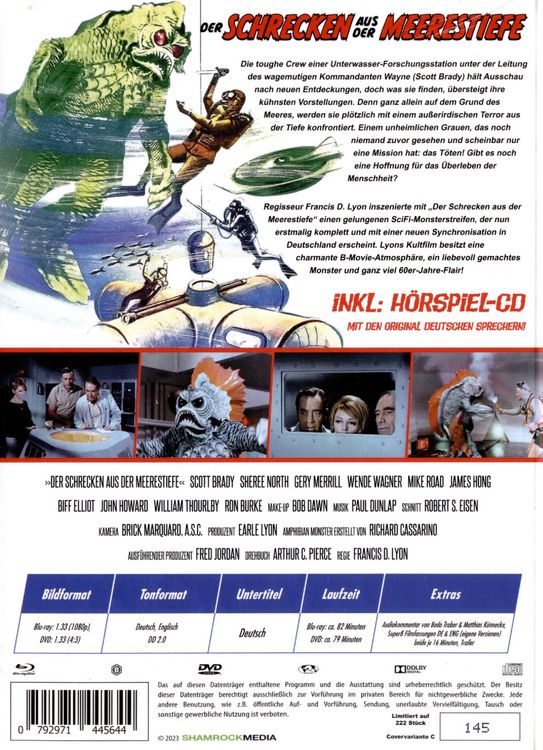 Produktbild: Der Schrecken aus der Meerestiefe - Mediabook - Cover C - 3 Disc Edition (Blu-ray+DVD+CD)