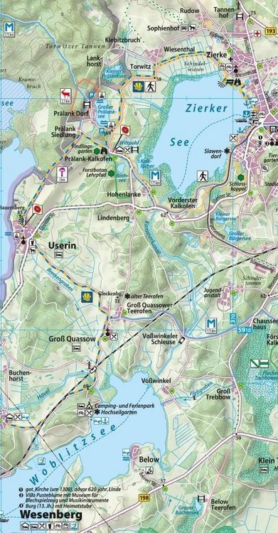Produktbild: Wanderkarte Pilgerweg Mecklenburgische Seenplatte