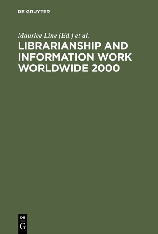 Produktbild: Librarianship and Information Work Worldwide 2000