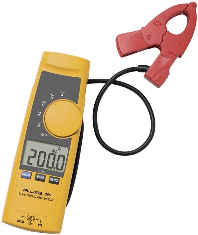 Produktbild: Fluke 365 Stromzange, Hand-Multimeter digital CAT III 600 V Anzeige (Counts): 2000