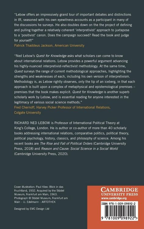 Produktbild: The Quest for Knowledge in International Relations
