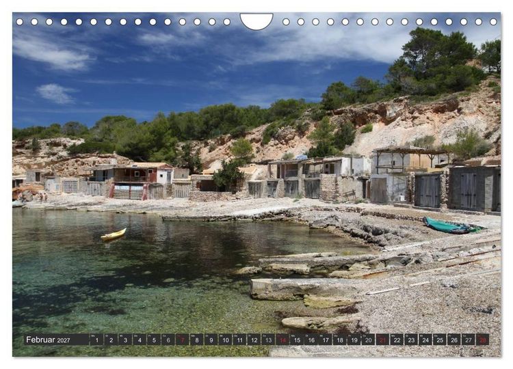 Produktbild: Ibiza - Balearen (Wandkalender 2027 DIN A4 quer), CALVENDO Monatskalender