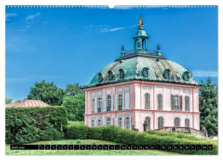 Produktbild: Sachsens Schl&ouml;sser (hochwertiger Premium Wandkalender 2026 DIN A2 quer), Kunstdruck in Hochglanz