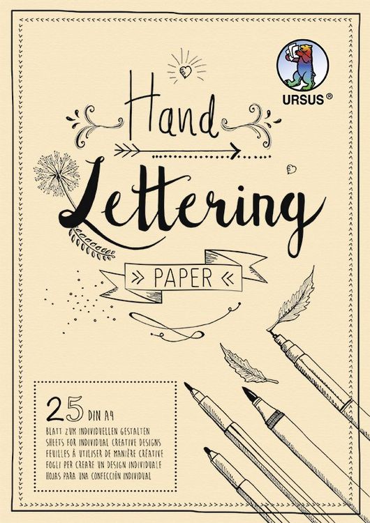 Produktbild: URSUS Handlettering Paper, DIN A4, creme