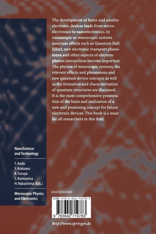 Produktbild: Mesoscopic Physics and Electronics