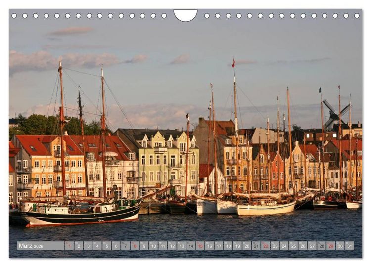 Produktbild: D&auml;nemark - Ostseek&uuml;ste (Wandkalender 2026 DIN A4 quer), CALVENDO Monatskalender