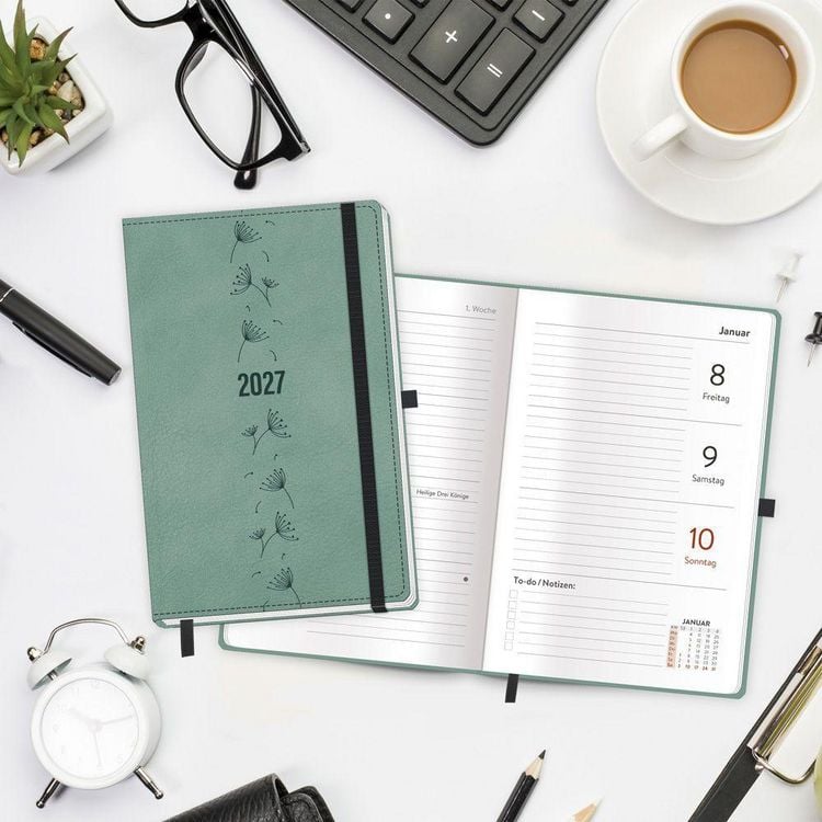 Produktbild: TR&Ouml;TSCH - Taschenkalender A6 Soft Touch Premium Aquamarin 2027
