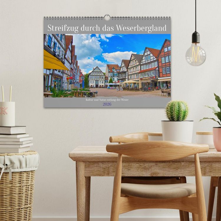 Produktbild: Streifzug durch das Weserbergland (Wandkalender 2026 DIN A3 quer), CALVENDO Monatskalender