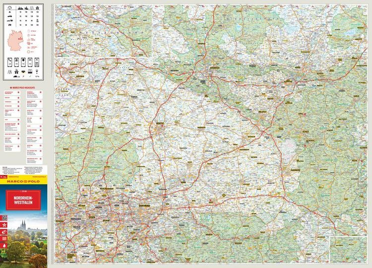Produktbild: MARCO POLO Reisekarte Deutschland 05 Nordrhein-Westfalen 1:225.000