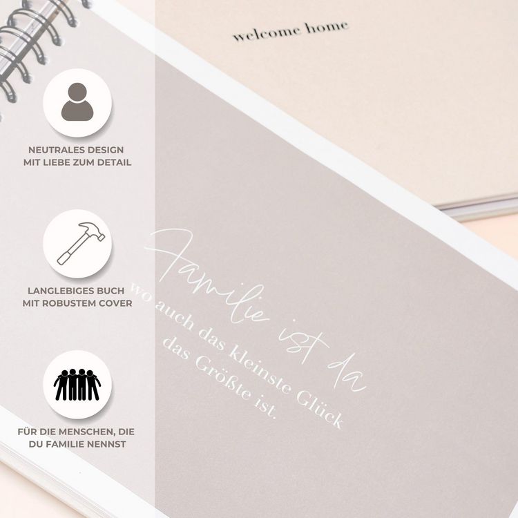 Produktbild: "welcome home" Familienbuch - 40 Mitglieder