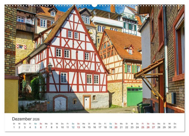 Produktbild: Weinheim - Eine Perle an der Bergstra&szlig;e (Wandkalender 2026 DIN A2 quer), CALVENDO Monatskalender