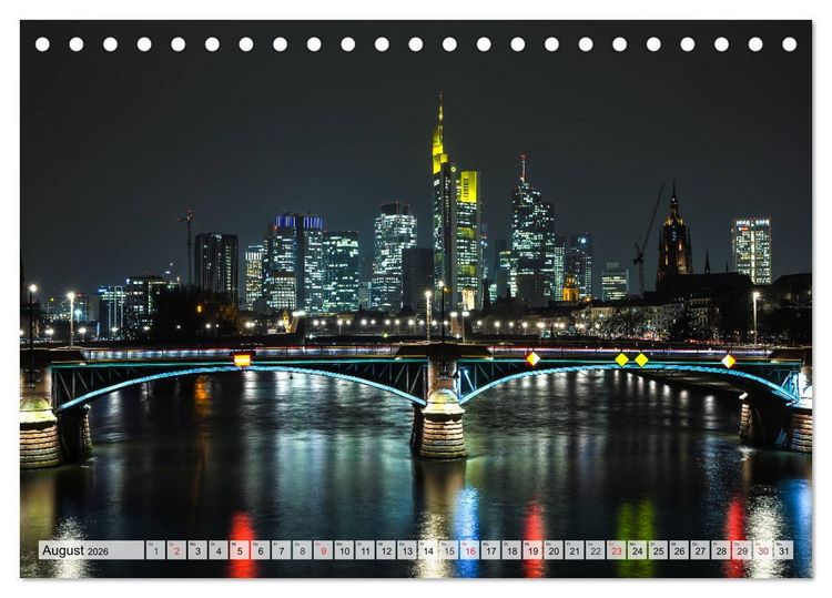 Produktbild: Big City Lights - Metropolen im Lichterglanz (Tischkalender 2026 DIN A5 quer), CALVENDO Monatskalender