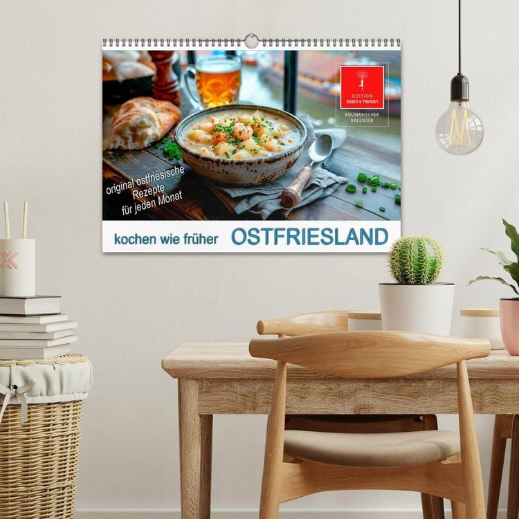 Produktbild: Ostfriesland kochen wie fr&uuml;her (Wandkalender 2026 DIN A3 quer), CALVENDO Monatskalender