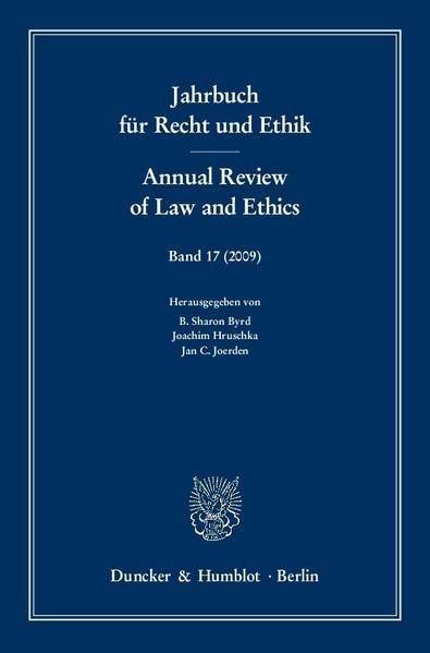 Produktbild: Jahrbuch f&uuml;r Recht und Ethik - Annual Review of Law and Ethics.
