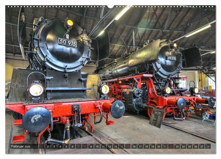 Produktbild: Unter Dampf - Eisenbahnromantik aus vergangener Zeit (hochwertiger Premium Wandkalender 2026 DIN A2 quer), Kunstdruck in Hochglanz