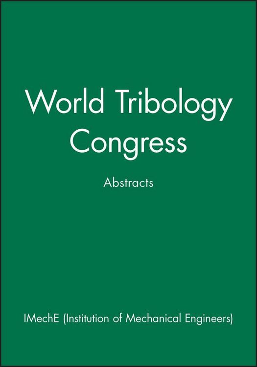 Produktbild: World Tribology Congress
