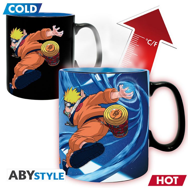Produktbild: NARUTO - Mug Heat Change - 460 ml- Naruto & Sasuke - cardboard