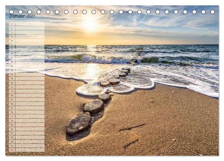 Produktbild: Lichtspiele auf der Halbinsel Dar&szlig; (Tischkalender 2027 DIN A5 quer), CALVENDO Monatskalender