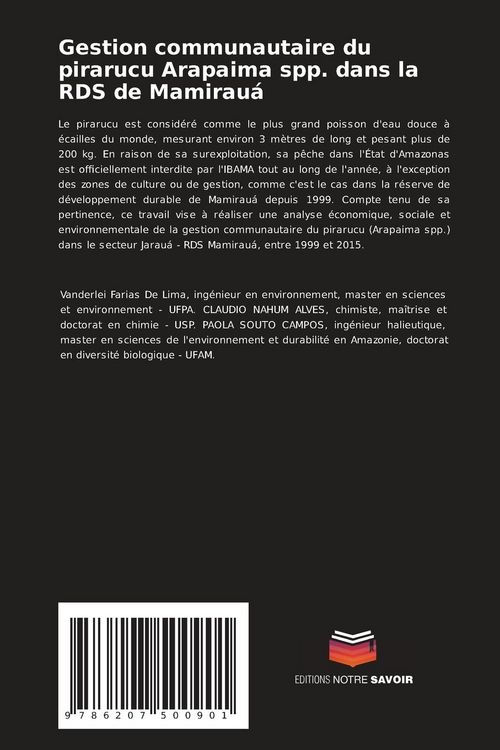Produktbild: Gestion communautaire du pirarucu Arapaima spp. dans la RDS de Mamirau&aacute;