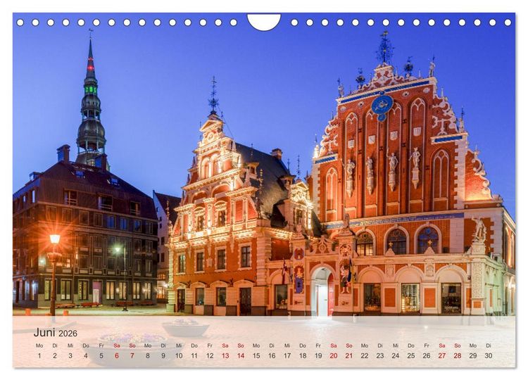 Produktbild: Riga - Paris des Ostens (Wandkalender 2026 DIN A4 quer), CALVENDO Monatskalender